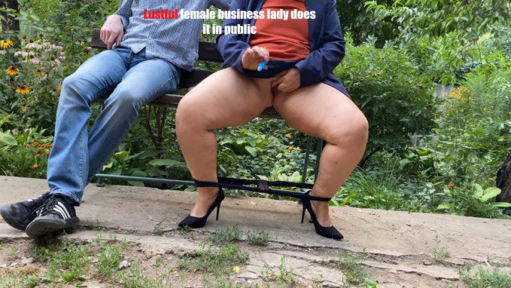 Lustful female business lady