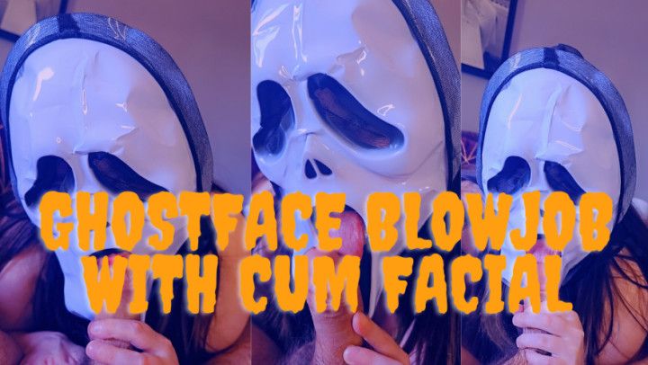 Ghostface Blowjob And Cum Facial