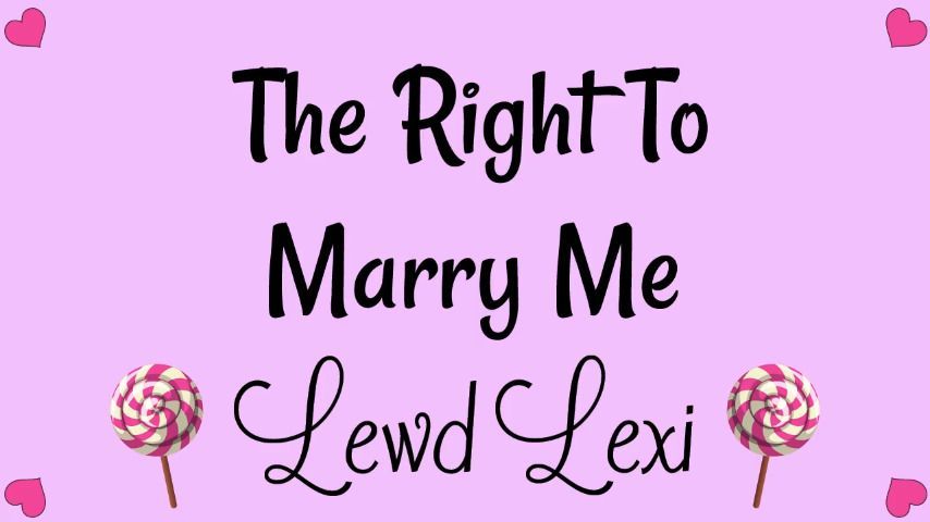 The Right To Marry Me Audio