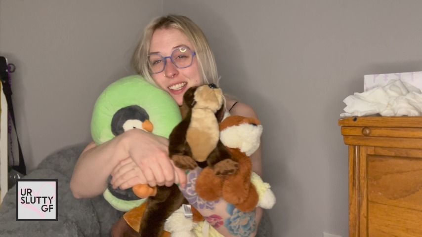 Sneezing! and showing off my stuffies