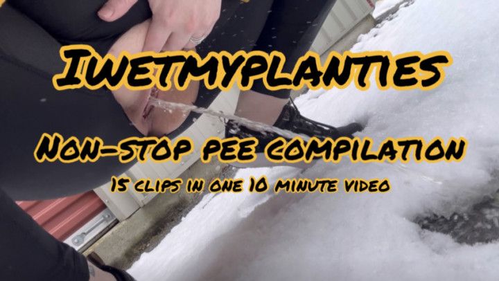 Chubby MILF Non-stop Pee Compilation