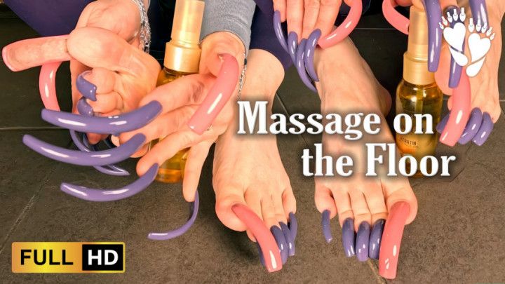 Massage on the Floor asmr, tapping, massage