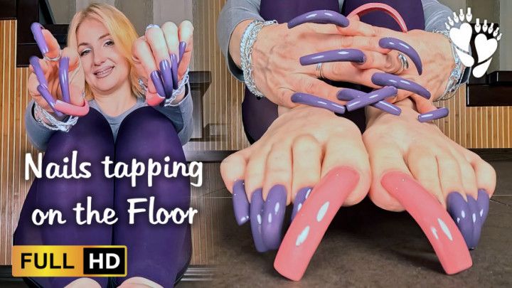 Nails tapping on the Floor asmr, tapping