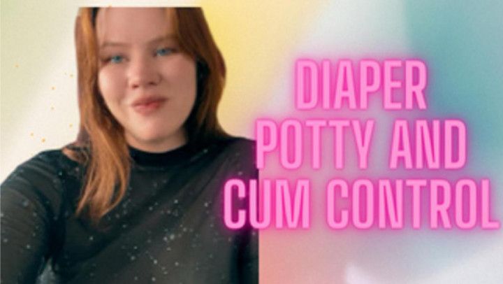 Diaper potty and cum control