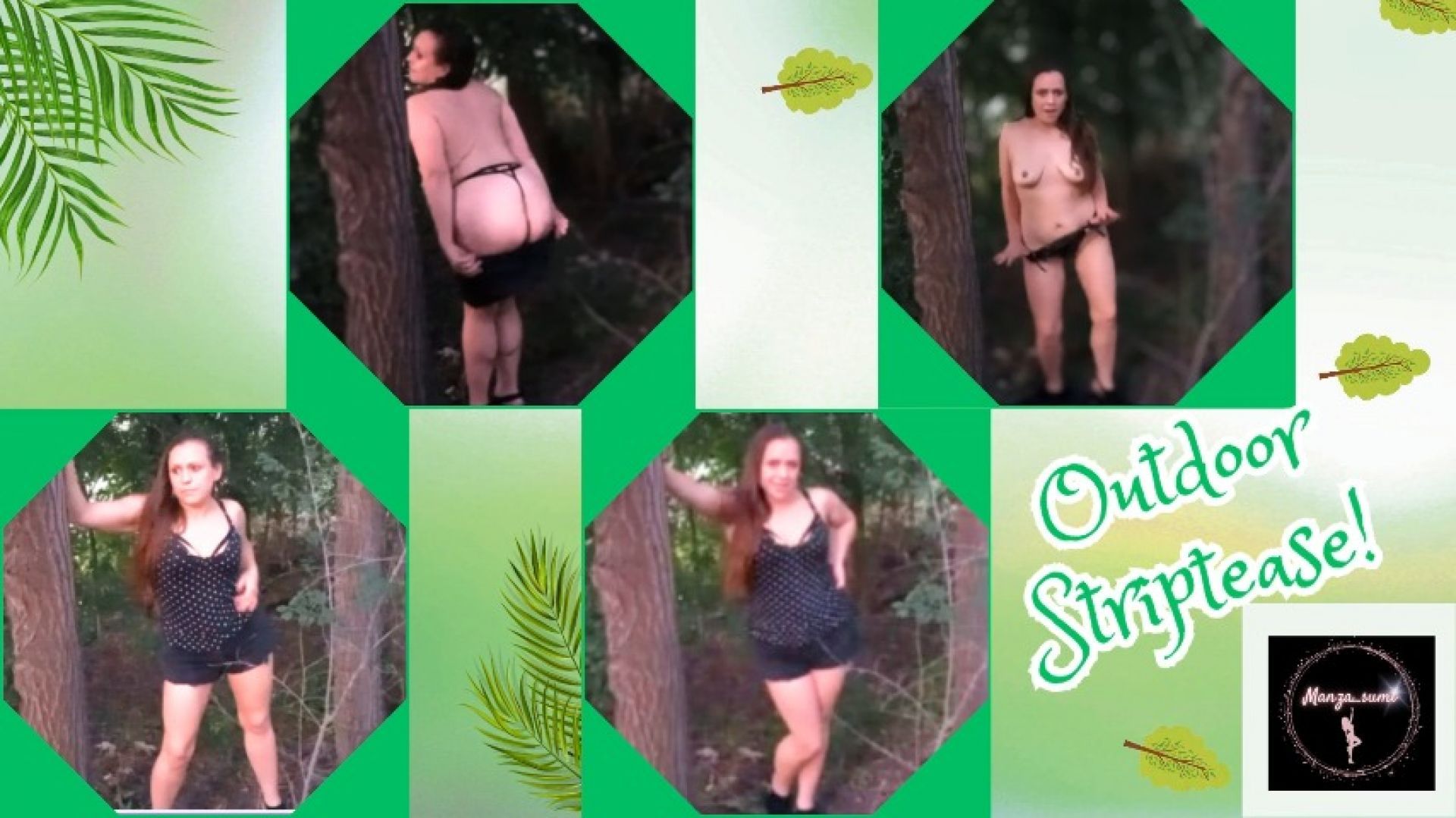 A Cheeky outdoor striptease
