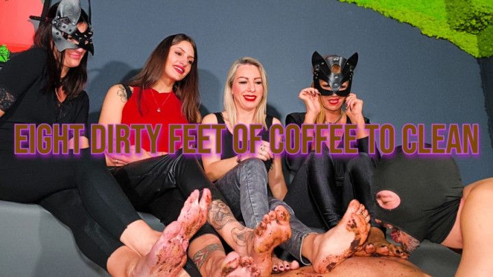 Eight dirty feet of coffee to clean