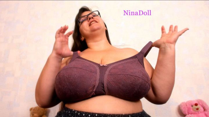 huge boob tease u with my bras and hooks