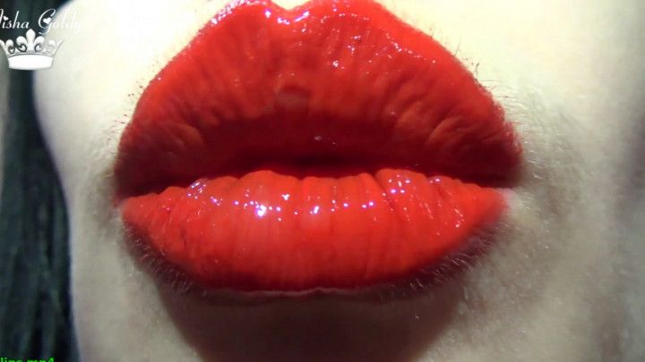 Red lips &amp; Lipgloss JOI