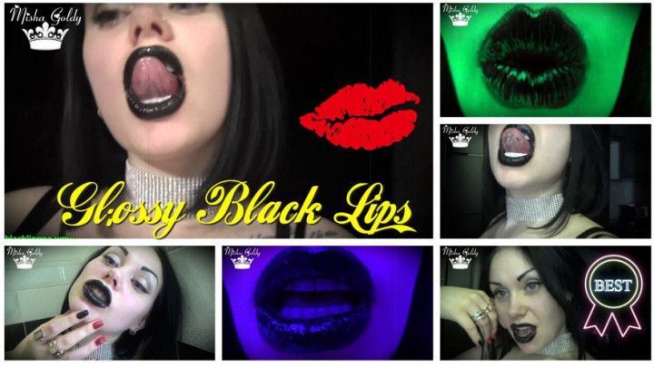 Glossy Black Lips