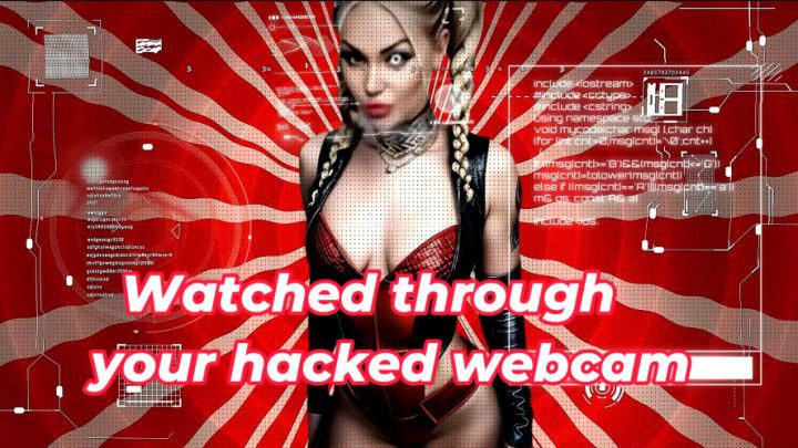 Watched through your hacked webcam and Blackmailed