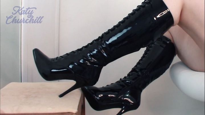 Jerk For My Patent Leather Stiletto Boot