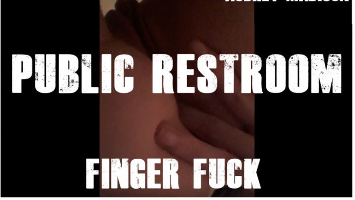 Public Restroom Finger Fuck
