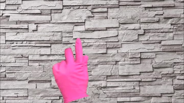 Arikajira Invisible Pink Rubber Gloves 2