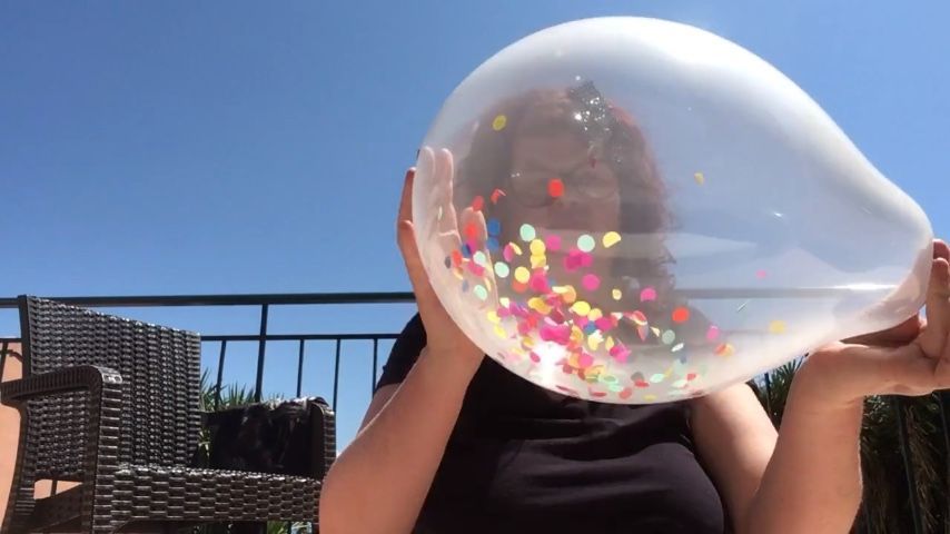 Arikajira Kefalonia Holiday Confetti Balloon Blow Pop Fetish