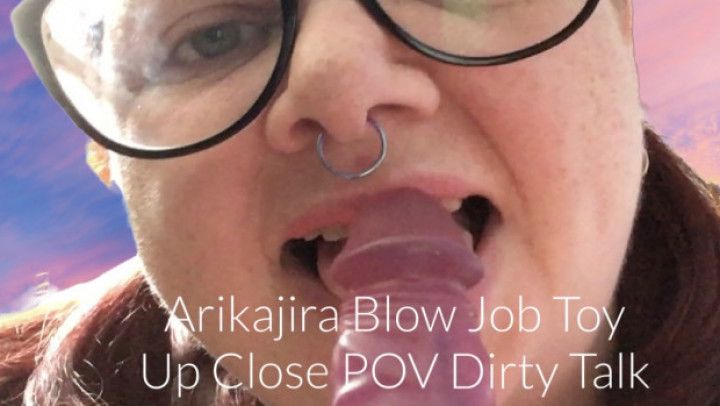 Arikajira Blow Job Toy Up Close POV Dirty Talk