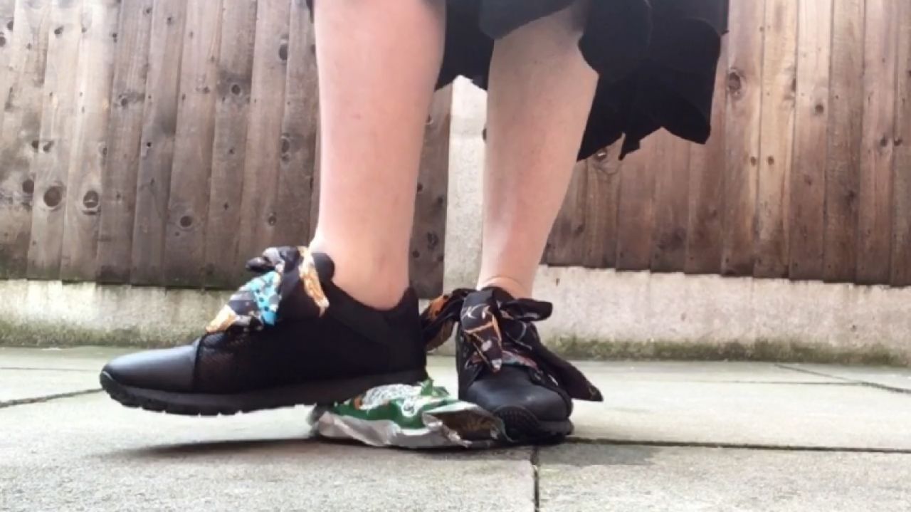 Arikajira Silky Scarf Shoes Crush Splosh Snacks Fetish Kink