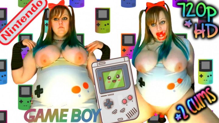 Game Boy 2 CUMS Nintendo Nerd Gamer Girl