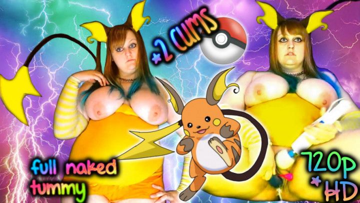 Raichu Pokemon 2 CUMS TUMMY NAKED Nerdy