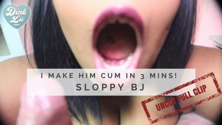 I Make Him Cum in 3mins! Sloppy POV BJ