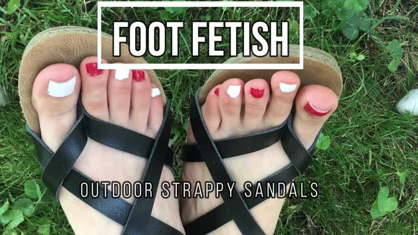 Foot Fetish Strappy Sandals v936