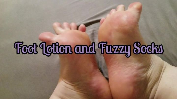 Foot Lotion and Fuzzy Socks