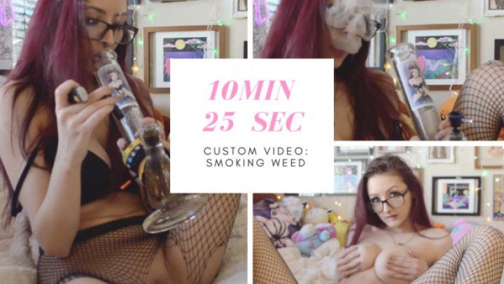 smoking weed custom video