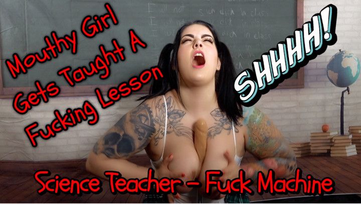 School Girl Taught A Fuck Machine Lesson