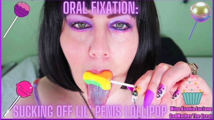 Oral Fixation: Sucking Off Lil Penis Lollipop BBW Cougar