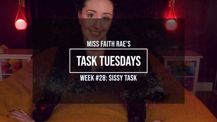 Week 28: A cutesy task for sissy boys