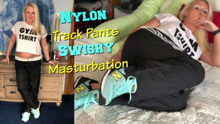 Nylon Track Pants Swishy Masturbation