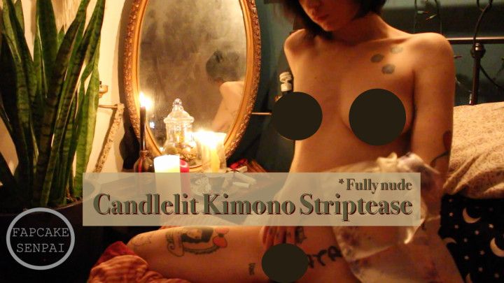 FULLY NUDE Candlelit Kimono Tease