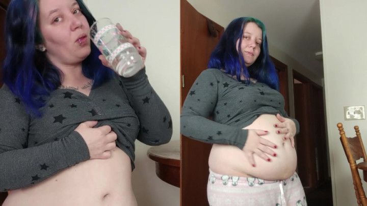 Chugging, burping, belly fetish 2