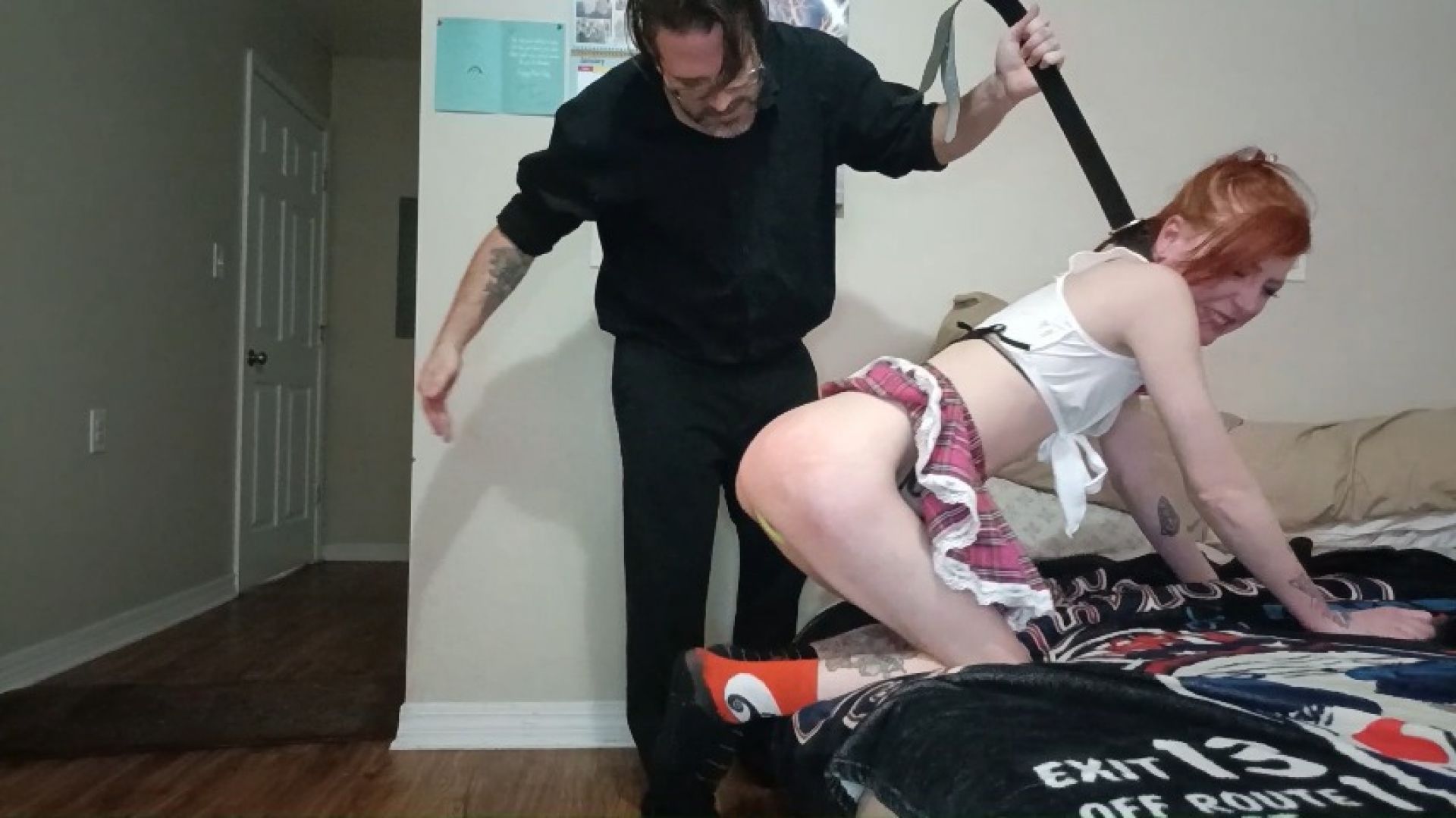 Caught By Daddy Watching BDSM Porn: I get taught a lesson