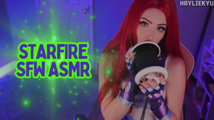 STARFIRE Ear Licking Kisses Tingles + Mouth Sounds ASMR SFW