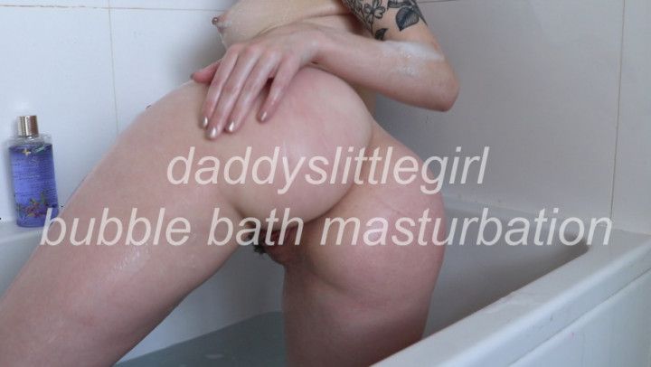 Bubble bath masturbation
