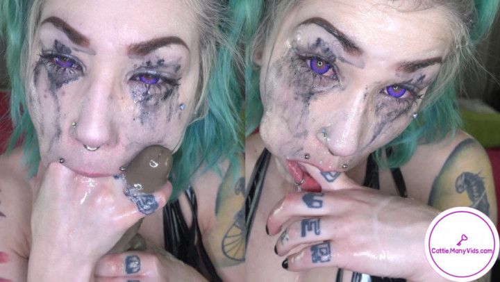 Ruined Makeup with Spit N Cum