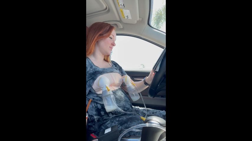 Breast Pumping in the Car