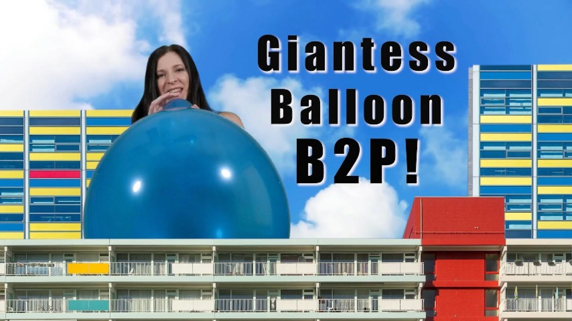 Giantess Inflates an Unbelievably Massive Balloon Until It P
