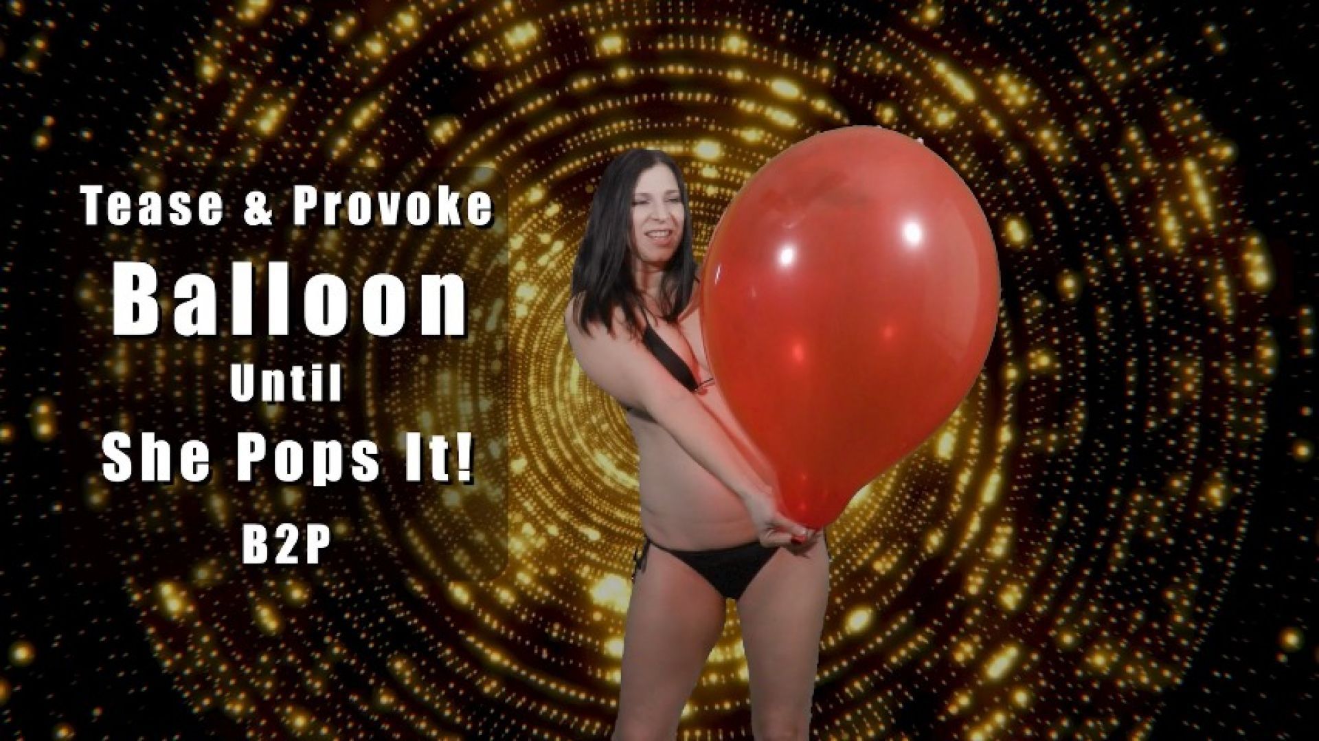 Kylie Teases and Provokes Red Balloon Until She Pops It