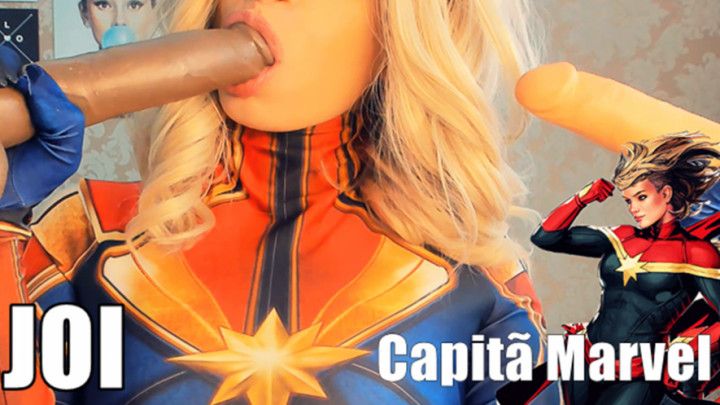 Captain Marvel Joi creampie in pussy