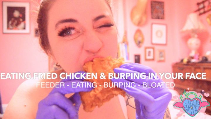 Mukbang! Eating Fried Chicken &amp; Burping