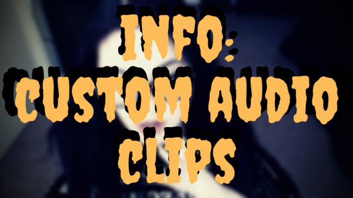 INFO: Custom Audio Clips