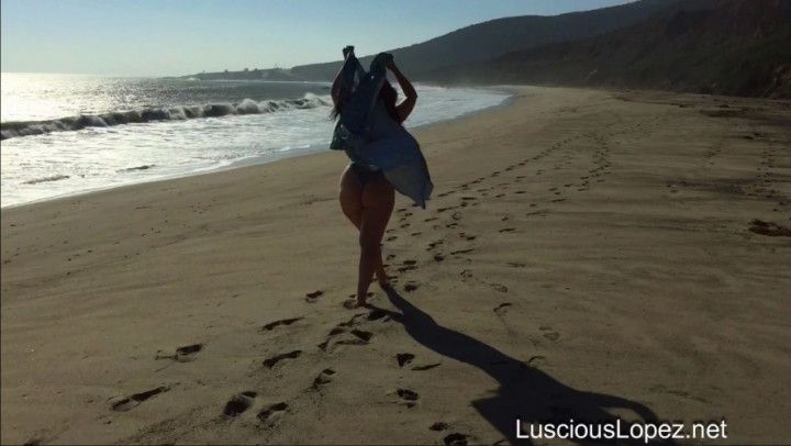 Luscious Lopez beach walk
