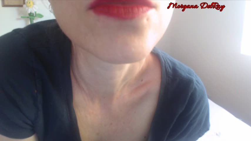 Kissing You In Red Lipstick Closeup