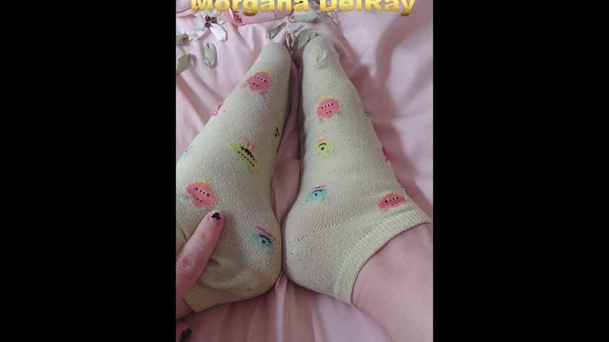 Smelly Yellow Video Game Socks