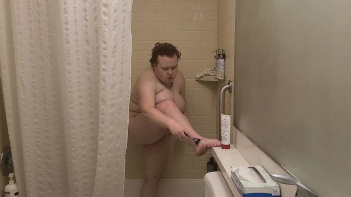 HOTEL VOYEUR: Clumsy Nonbinary Ginger Showers and Shaves