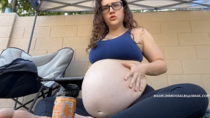 Pregnant Madeline Burps 5 31 weeks