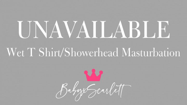 Wet T Shirt/Showerhead Masturbation