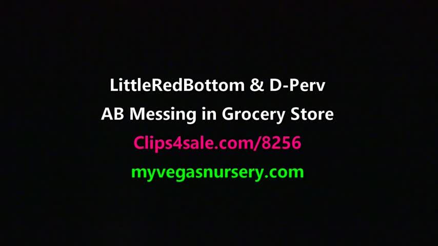 Adult Baby Messing Grocery Store Audio