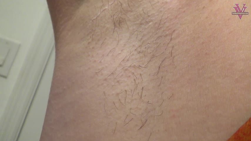 Vicky's hairy and shaves